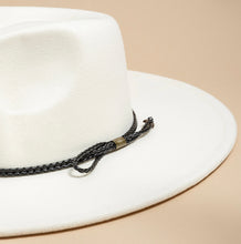 Load image into Gallery viewer, Braided Rope Detail Panama Hat