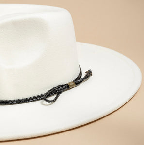 Braided Rope Detail Panama Hat