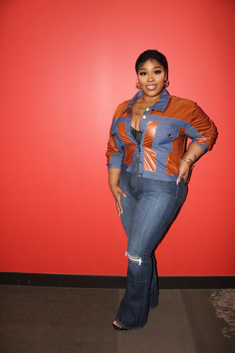 High Waist Denim Flare Bottom Jeans