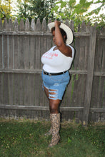 Load image into Gallery viewer, Ivory Buckle Detailed Brim Cowgirl Hat