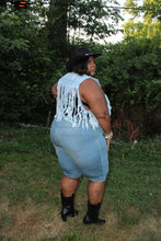 Load image into Gallery viewer, Keep Me Laced Denim Bermuda Shorts