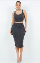 Load image into Gallery viewer, Cargo Cutie MIDI Skirt Set